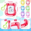 Zhehao 72 Pack Mini Magnetic Drawing Board for Kids, Backpack Keychain Clip Drawing Boards Erasable Doodle Sketch Writing Pad for Kids Birthday Party Favors, Prizes, Goodie Bag Fillers, Gift Bag Toys view 2