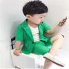 UIOKLMJH Summer Kids Boys Short Sleeve Formal Suits Blazer+Shorts 2Pcs Sets Children Wedding Prom Performance Costumes view 2