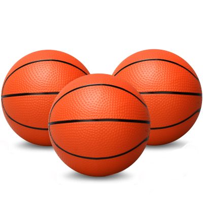 Amarlozn 5" Mini Foam Basketball Set, 3 PCS Orange, Ideal for Kids, Toddlers, Beach, Pool, Indoor & Outdoor Play