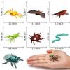 76 Pack Mini Plastic Bug Set, Realistic Insects Toy for Child, Fake Bugs Figure for Kid, Toddler, Insect Themed Party Favors Gift, Cupcake Topper, Education School Classroom reward, Sensory Bin Filler view 3