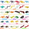 76 Pack Mini Plastic Bug Set, Realistic Insects Toy for Child, Fake Bugs Figure for Kid, Toddler, Insect Themed Party Favors Gift, Cupcake Topper, Education School Classroom reward, Sensory Bin Filler view 4