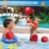 6" Mini Basketball for Kids Adults, Mini Indoor Ball for Over Door Basketball Hoop, Toddler Rubber Balls for Beach Pool Arcade Game, Sport Interactive Toys Gift for Boys Girls (5 Pack with Pump) view 2