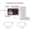 GoolRC 2.4G 6CH FHSS Receiver Gyro Inside for RC6GS V2/RC4GS V2/T8S/T8FB RC Transmitter RC Transmitter and Receiver view 4