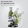 Lab Microscope Slides Microscope Kit Lab LED 100X-400X-1200X Biological Microscope for Kids Child Microscope Parts (Color : A) view 4