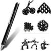 VYWmna Fidget Pen for Adults Kids,Toy Pen Decompression Magnetic Metal Pen, Desk Toys Multifunctional Deformable Magnet Writing Pen(Black) view 2