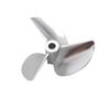 RC Boat Metal 3-Blades CNC Propeller 4.76mm 3/16" P1.4 42mm Prop Impeller for RC Racing Boat Mono Speedboat (42mm Right Hand) view 1