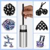 VYWmna Fidget Pen for Adults Kids,Fidget Toy Decompression Magnetic Metal Pen, Desk Toys Multifunctional Deformable Magnet Writing (Colorful) view 2