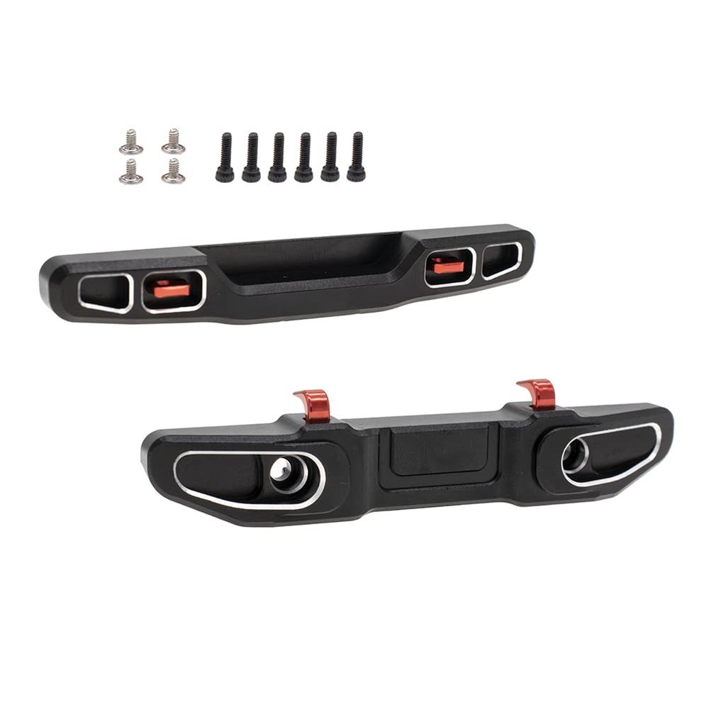 CODA RACING Aluminum Front&Rear Bumper for AXIAL SCX24 Jeep Gladiator AXI00005 1/24 RC Crawler Car