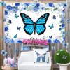 Fangleland Blue Butterfly Balloon Garland Arch Kit, Butterfly Flower Backdrop 3D Butterflies Wall Stickers Decorations for Girls Baby Shower Birthday Bachelorette Party Supplies view 3