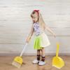 SCKTYZS Mini Broom with Dustpan for Kids,Boys Girls Small Cleaning Set, Combo Pretend Play Toys Toddler Little Housekeeping Helper Set-Yellow Duck view 2