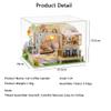 MAGQOO Dollhouse Miniature with Furniture DIY Wooden Dollhouse Kit Tiny House DIY House Kit Creative Room Idea Dust Proof Included (Cat Coffee Garden) view 2
