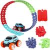 Flexible Car Race Track for Kids  Bendable, with Toy Car + 46 Track Parts, Magic Tracks Set for Boys & Girls; for Toddlers & Kids Ages 3-11 view 1