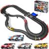 Slot Car Race Track Sets, Slot Cars - Electric Race Car Track Set, 4 High Speed Cars Tracks for Kids, Remote Control Car, Gifts Toys for Boys - 115' Racetrack view 1