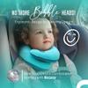 BCOZZY Kids Bundle- 2 Travel Neck Pillows for Toddlers- Super Soft Head, Neck, and Chin Support, for Comfortable Sleep in Car Seat Booster and on The Plane- Washable, Light Purple and Light Blue view 2
