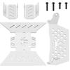 4Pieces ShareGoo Stainless Steel RC Skid Plate,RC Chassis Armor Protector Plate Protection Compatible with Axial SCX10-III AXI03007 1/10 RC Crawler Car view 2