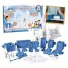 Super Mega Snow Sand Castle Kit - Indoor Sand Kit for Kids with 25 Building Pieces, 2.65 lbs of Reusable, Moldable Magic Sand & No-Mess Play Mat - Art Sensory Toys for Ages 6+ with Storage Case view 1
