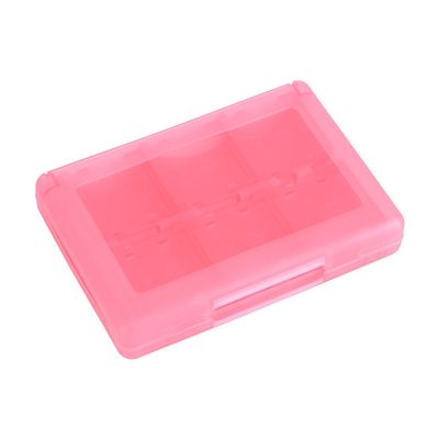 Miskall Game Card Cartridge, 28 in 1 PP Plastic Game Card Case Holder Cartridge Storage Box for 3DS DSL DSi LL (Pink)