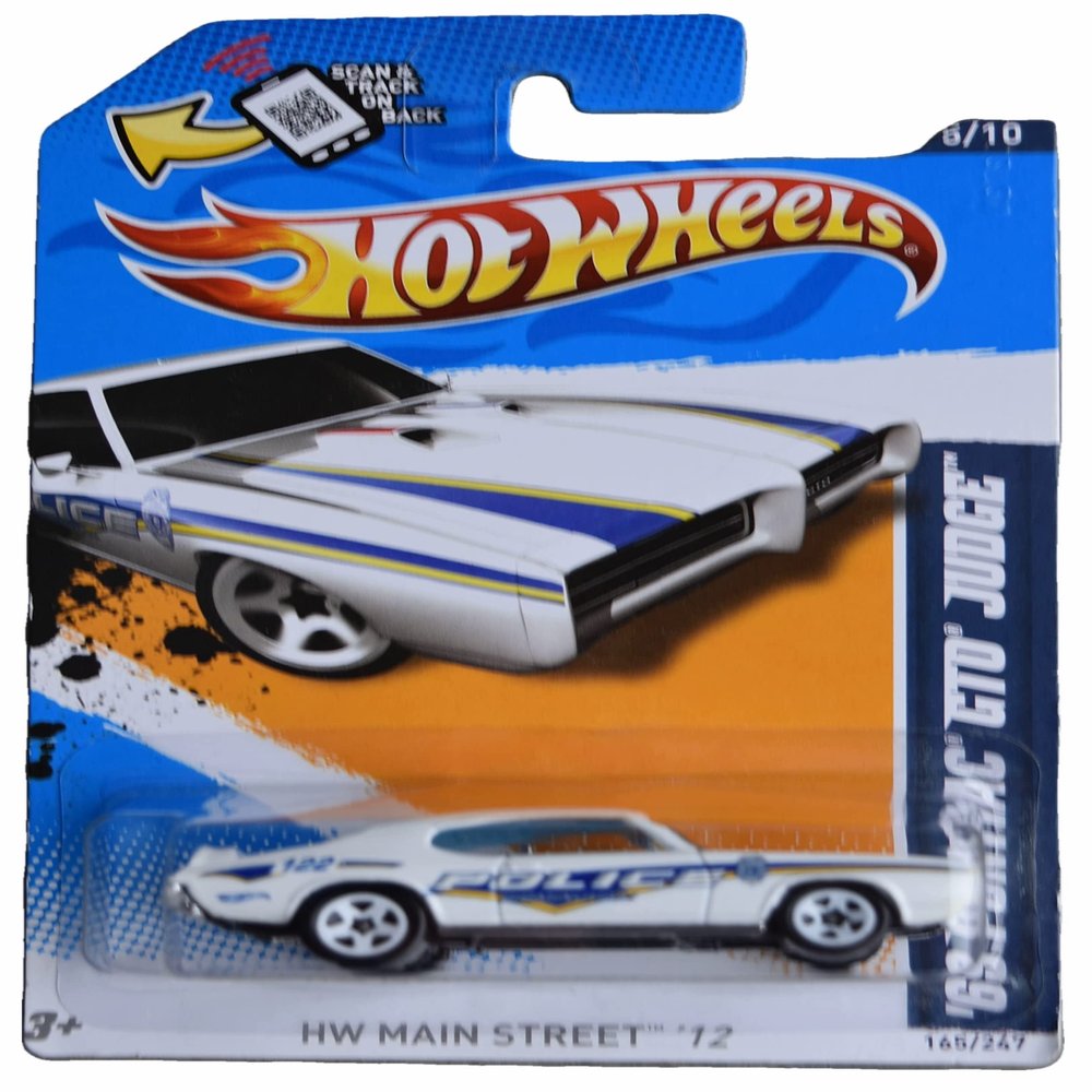 Hot Wheels '69 Pontiac GTO Judge, Main Street '12 5/10