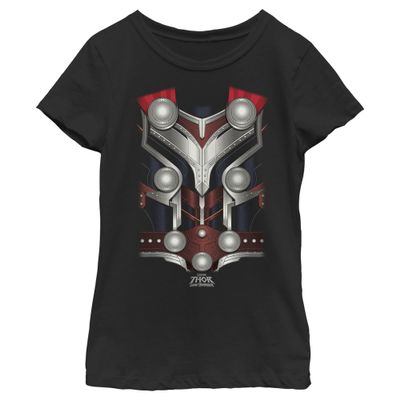 Marvel Thor: Love & Thunder Lady Thor Costume Shirt Girls Short Sleeve Tee Shirt