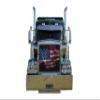 GrilleAdz Smokey Flag Mesh Bug Screen for Kenworth W900B (Bug Screen with Turnbuckle Install Kit) view 1