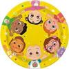 Cocomelon Birthday Party Supplies Bundle Pack includes 16 Dessert Plates, 16 Lunch Plates, 16 Napkins, 1 Table Cover, 1 Happy Birthday Banner, 1 Dinosaur Sticker Sheet (Bundle for 16) view 2