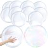 Hungdao12 Pieces Inflatable Clear Beach Ball Bulk 16 Inch 24 Inch Transparent Swimming Pool Bubble Ball for Ocean Under The Sea Hawaii Summer Luau Party DIY Favors view 1