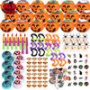 TOY Life Halloween Toys Prefilled Pumpkins Buckets Halloween Party Favors for Kids Bulk, 162Pcs Halloween Pinata Stuffers Mini Bucket Goodies Bag Classroom Prizes Trick or Treats view 1