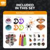 TOY Life Halloween Toys Prefilled Pumpkins Buckets Halloween Party Favors for Kids Bulk, 162Pcs Halloween Pinata Stuffers Mini Bucket Goodies Bag Classroom Prizes Trick or Treats view 2