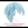 CaseEden Cosplay Wig, Genshin Shiguun Chouun Short, Mint Green, Emerald Green, White Merce Wig Net, Set of 2 view 2