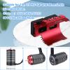 40mm Twin RC Fans Surpass Hobby 1/5 16000 RPM RC Motor Cooling Fans w/Metal Heatsink for Diameter 55-58mm Motor Compatible with 1/5 1/6 Scale RC Car Truck-Red view 3