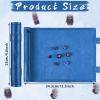 Civaner Dice Mat Tray Rolling Mat with Zipper PU Leather Folding Scroll Dice Bag Holder Table Christmas Game Accessories(Red, Blue,2 Pieces) view 2