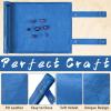Civaner Dice Mat Tray Rolling Mat with Zipper PU Leather Folding Scroll Dice Bag Holder Table Christmas Game Accessories(Red, Blue,2 Pieces) view 3