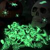 TOY Life 140PCS Halloween Party Favors Halloween Toys for Kids Halloween Goodie Bag Stuffers Fillers Halloween Treat Non Candy Glow in the Dark Bugs Skeleton Spiders Toys Halloween Prize for Classroom view 2