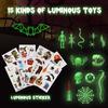 TOY Life 140PCS Halloween Party Favors Halloween Toys for Kids Halloween Goodie Bag Stuffers Fillers Halloween Treat Non Candy Glow in the Dark Bugs Skeleton Spiders Toys Halloween Prize for Classroom view 3