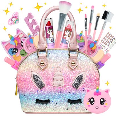 Kids Makeup Sets for Girls - Kids Makeup Sets for Girls 5-8, Maquillaje para Nias, Play Make Up Kit, Best Toys for Little Girl,Princess Toddler Kid Stuff, Ages3456789 10 Year Old Girl Birthday Gifts