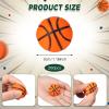 Charniol 200 Pcs Mini Basketball Stress Balls Bulk 1.2 Inch Mini Basketballs Party Favors Small Soft Foam Squeeze Sports Ball for Adults Kids School Reward Sport Party Supplies Anxiety Stress Relief view 2