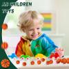 Charniol 200 Pcs Mini Basketball Stress Balls Bulk 1.2 Inch Mini Basketballs Party Favors Small Soft Foam Squeeze Sports Ball for Adults Kids School Reward Sport Party Supplies Anxiety Stress Relief view 4