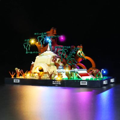 Brick Shine GC Light kit for Star Wars Dagobah Jedi Training Diorama 75330 (Model Set is not Included) (Classic)