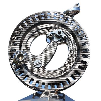 Hvsport Kite Accessories ABS Kite Reel, Hand Wheel Kite Reel, Anti-Reverse Universal Wheel (Color : Black, Size : 27cm)