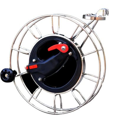 Hvsport Kite Accessories Stainless Steel Kite Reel, Large Bearing Mute Brake Wheel, Large Universal Wheel, Professional Kite Reel, Suitable for Adults and Children (Color : Silver, Size : 30cm)