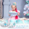 Bonuci 60 Pack Kids Tiara Crown Set Dress up Costume Party Accessories Princess Crown with Heart Stones Plastic Headband for Little Girls Women Toddler Birthday Valentine Favors view 4
