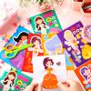 48 Pcs Princess Dress-Up Stickers Make a Face Make Your Own Stickers Birthday Party Favors for Kids Party Favors, Rewards, Art Craft with 8 Designs(Princess Style) view 4