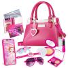 Shemira Play Purse for Little Girls, Princess Pretend Toys for Girls 3 4 5 6 7 8 Years Old, Christmas & Birthday Gift for Kids Age 3-5 4-6 6-8, Toddler Purse with Accessories, Kids Toy Purse,Pink view 1