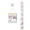 Baby Growth Chart, Height Wall Chart for Kids, Wooden Frame Canvas Measurement Hanging Ruler for Childs Room Decoration 79 x 7.9in(Flower) view 1