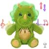 Hopearl Talking Dinosaur Repeats What You Say Nodding Electric Interactive Animated Toy Speaking Plush Buddy Gift for Toddlers, Green, 8'' view 1