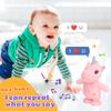 Easfan Talking Unicorn Repeats What You Say Walking Singing Stuffed Animal Electric Interactive Plush Toy Funny Animated Toy Mimicking Speaking Birthday for Kids Toddlers Pink,10'' view 2