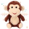 Easfan Talking Monkey Repeat What You Say Electric Nodding Plush Funny Interactive Speaking Toys Buddy Birthday Gifts for Kids Toddlers Brown,7" view 1