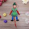 SOIMISS Wood Puppets Doll Toys Margaretha Wood Hanging Pull String Puppet Toys with Movable Hands and Feet for Parent Child Interactive 4pcs view 2