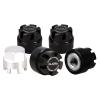 INJORA M2 Wheel Nuts Cap Locking Hubs Wheel Upgrade Parts for Axial SCX24 Deadbolt JLU Gladiator Bronco RC Crawler Car(Black) view 1