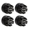 INJORA M2 Wheel Nuts Cap Locking Hubs Wheel Upgrade Parts for Axial SCX24 Deadbolt JLU Gladiator Bronco RC Crawler Car(Black) view 2